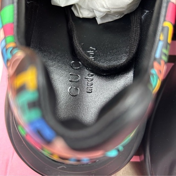 Men’s Gucci X North face low top trainers size 8, made in Italy - Picture 7 of 11